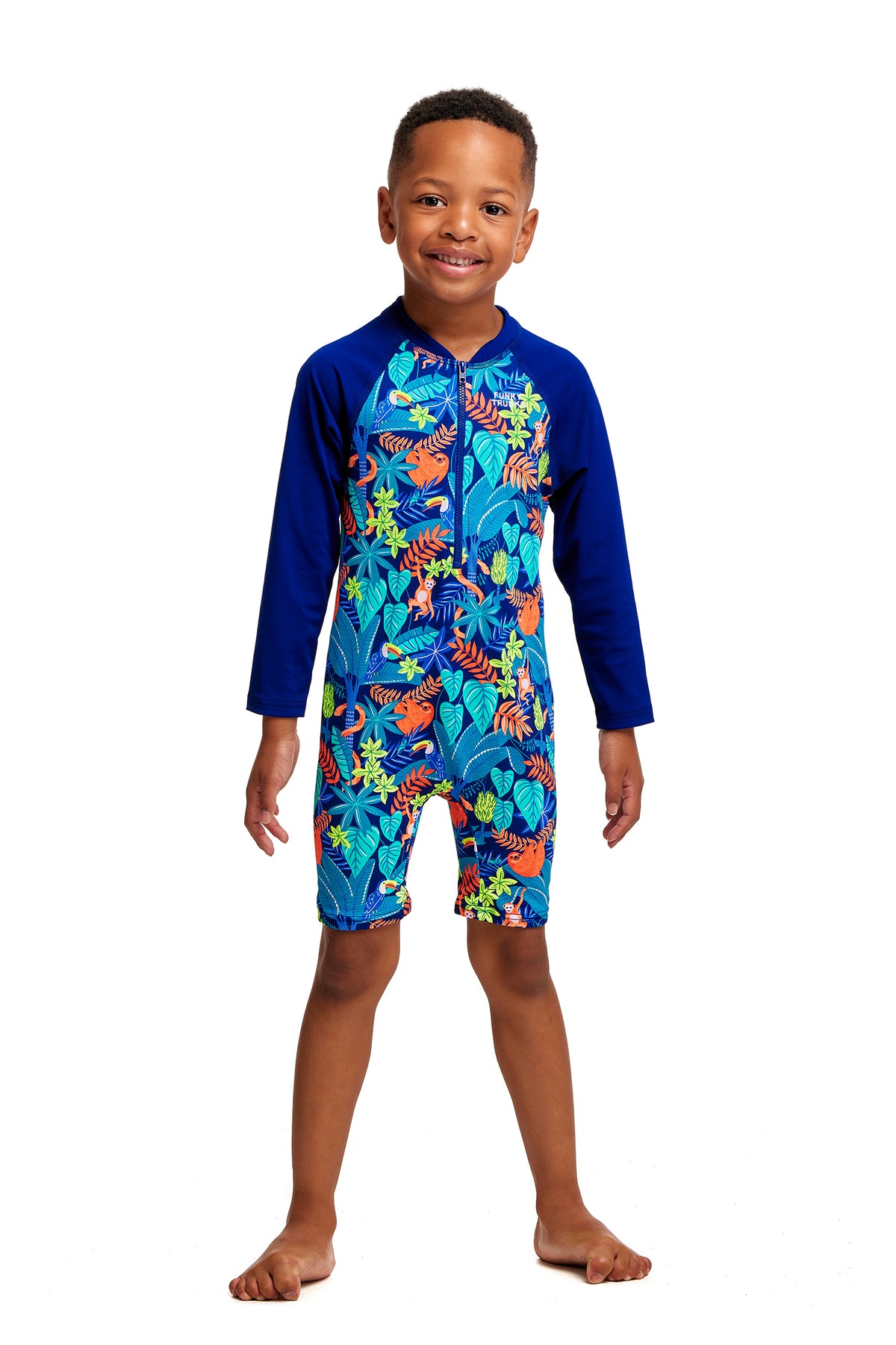 FUNKY TRUNKS - TODDLER BOYS GO JUMP SUIT - Slothed