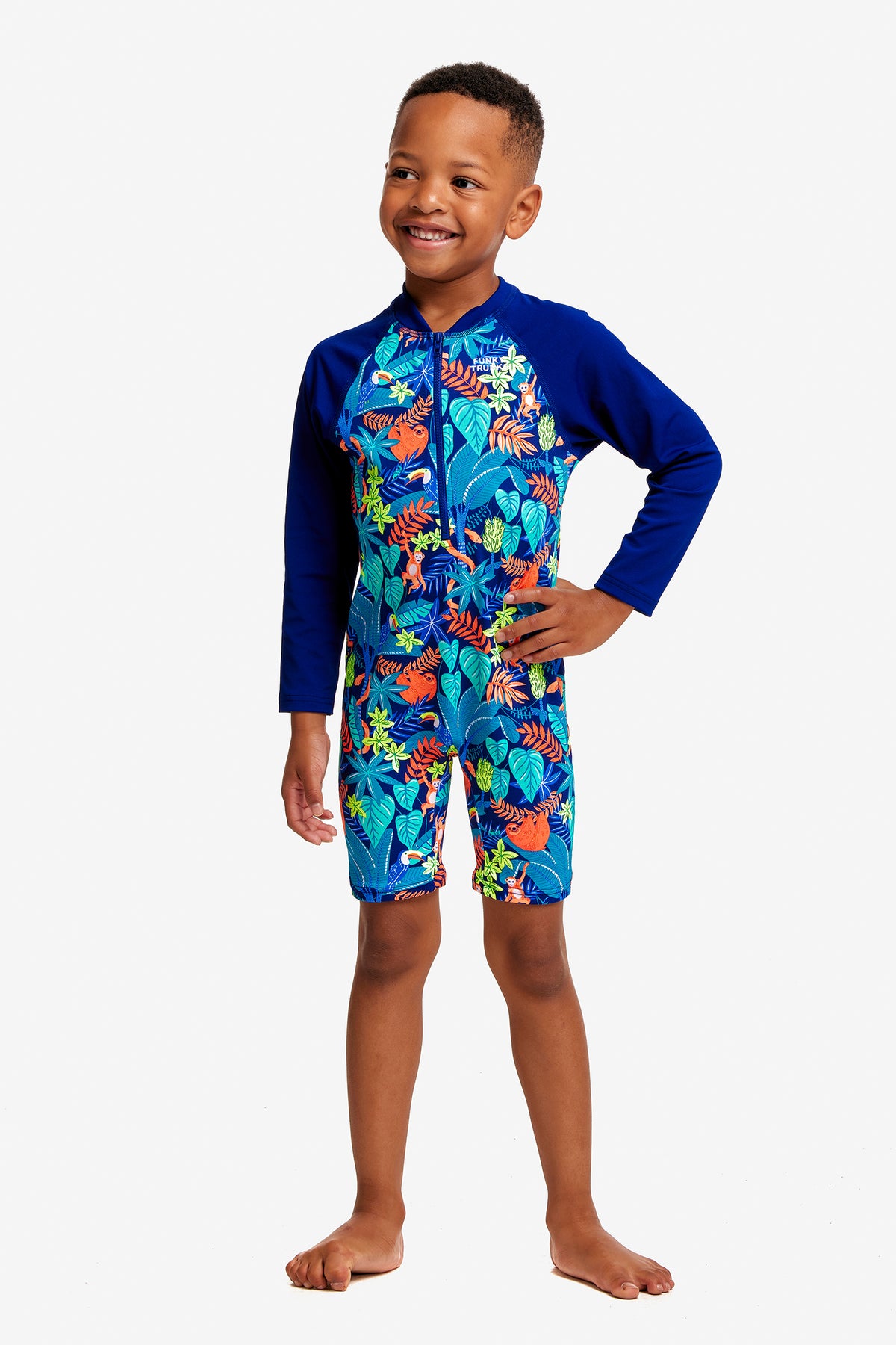 FUNKY TRUNKS - TODDLER BOYS GO JUMP SUIT - Slothed