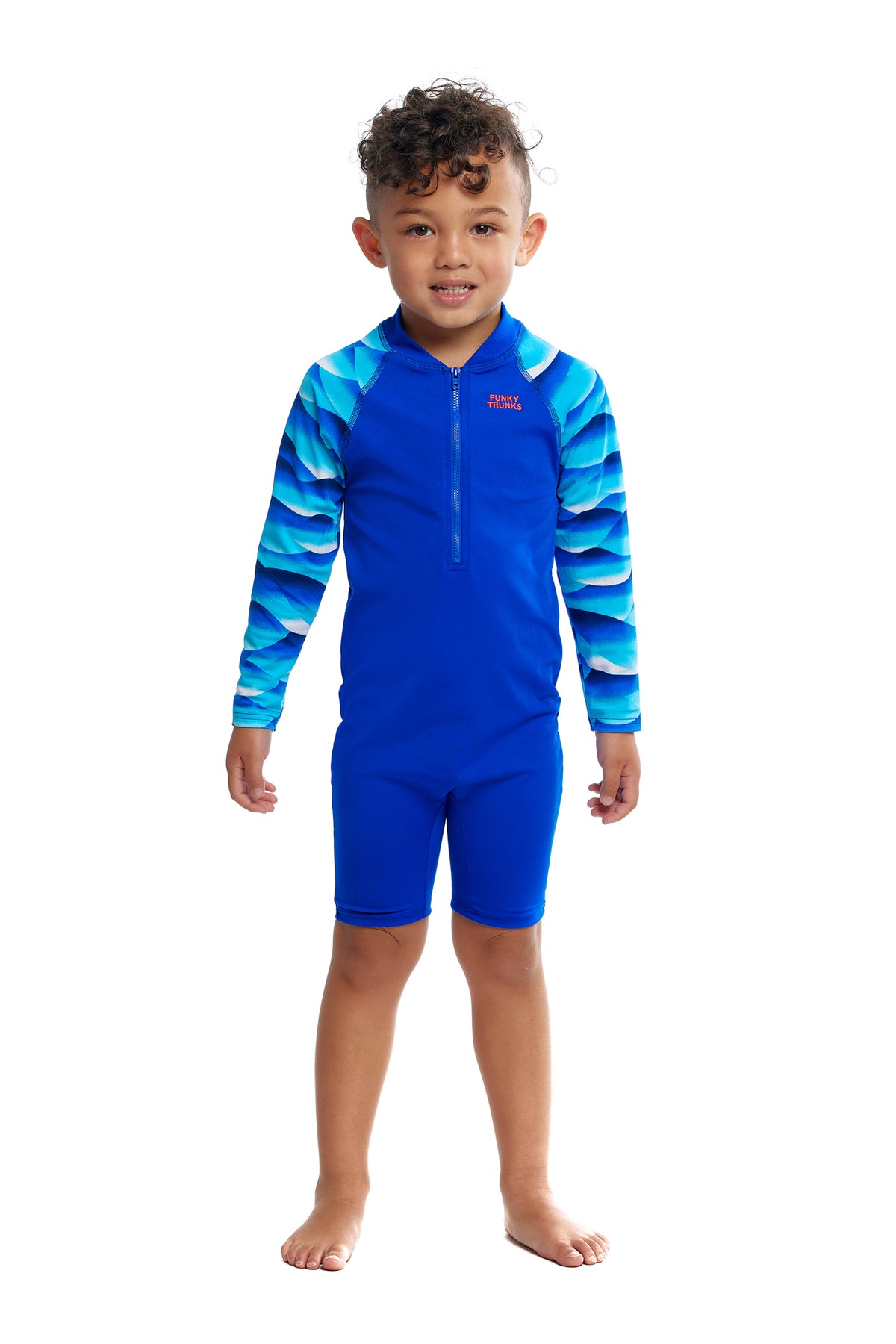 FUNKY TRUNKS - TODDLER BOYS GO JUMP SUIT - STORM BOUY