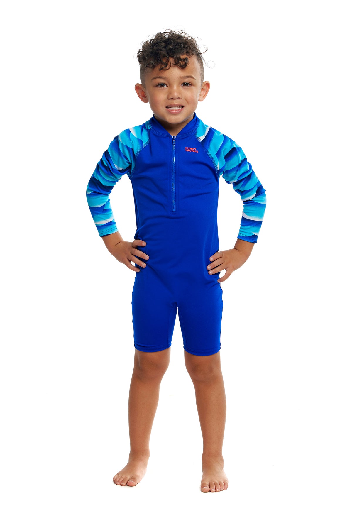 FUNKY TRUNKS - TODDLER BOYS GO JUMP SUIT - STORM BOUY