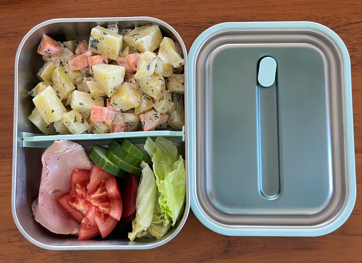 BENTGO STAINLESS STEEL LEAK-PROOF LUNCH BOX 1200ML - AQUA