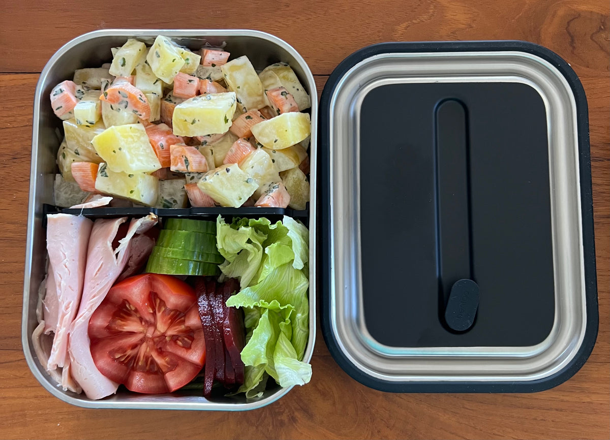 BENTGO STAINLESS STEEL LEAK-PROOF LUNCH BOX 1200ML - CARBON BLACK