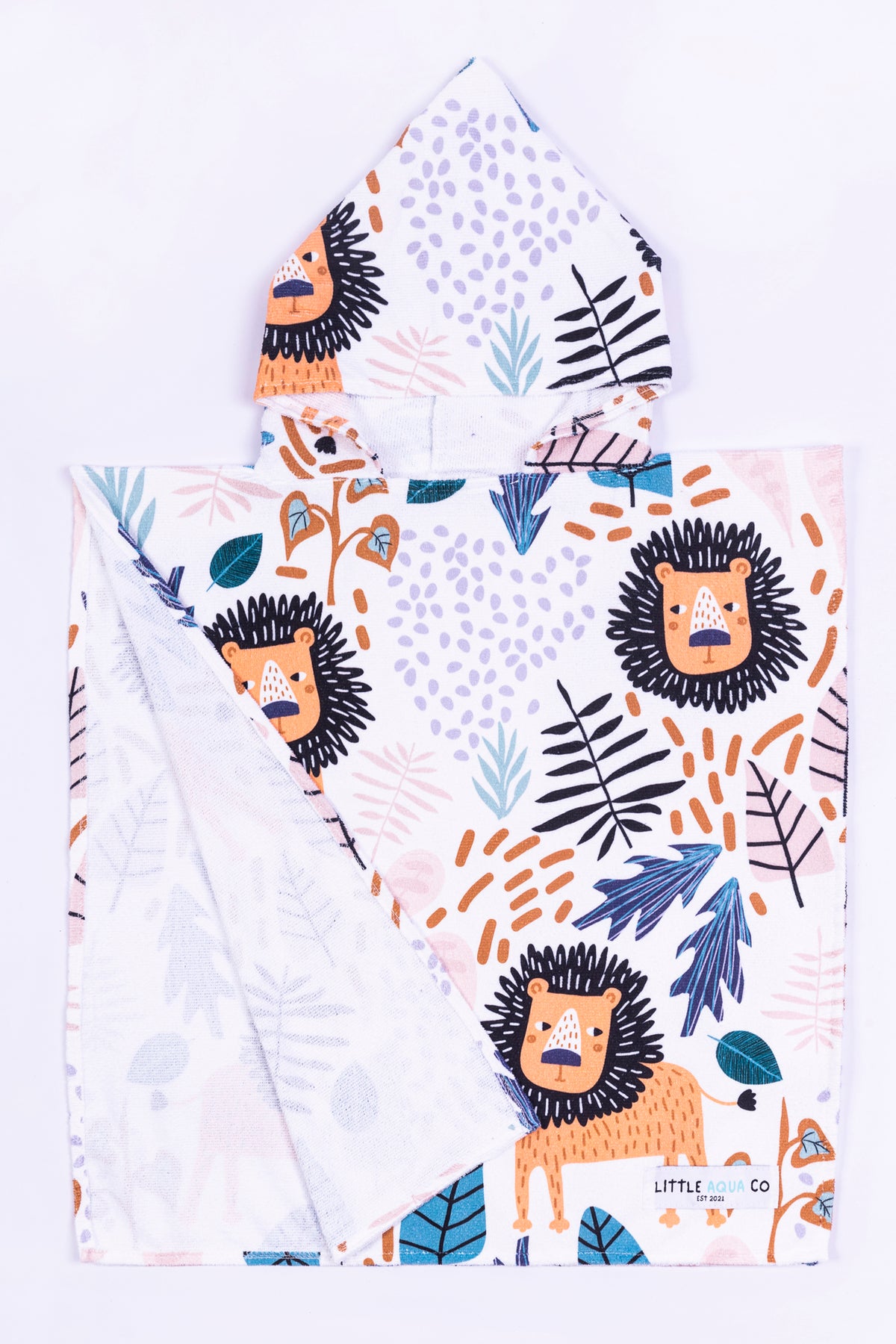 Kids Hooded Towel - Lion
