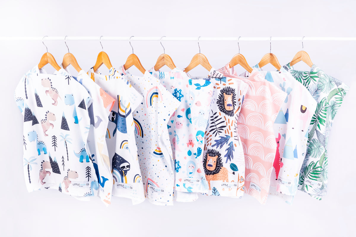 Kids Hooded Towel - Llama