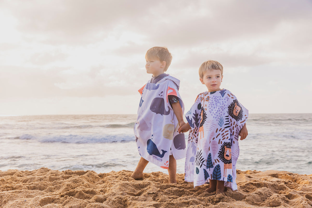 Kids Hooded Towel - Whale