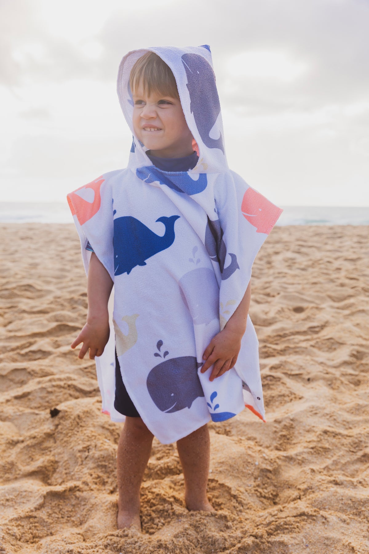 Kids Hooded Towel - Whale