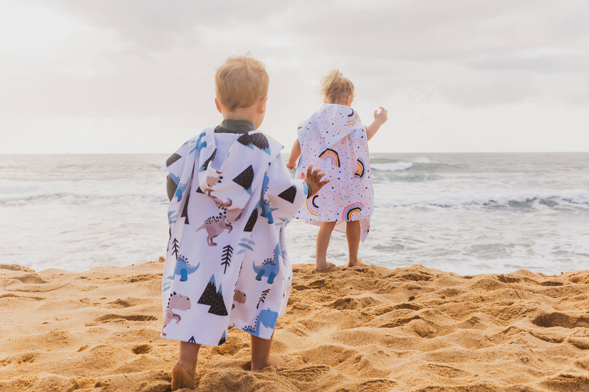 Kids Hooded Towel - Dinosaur