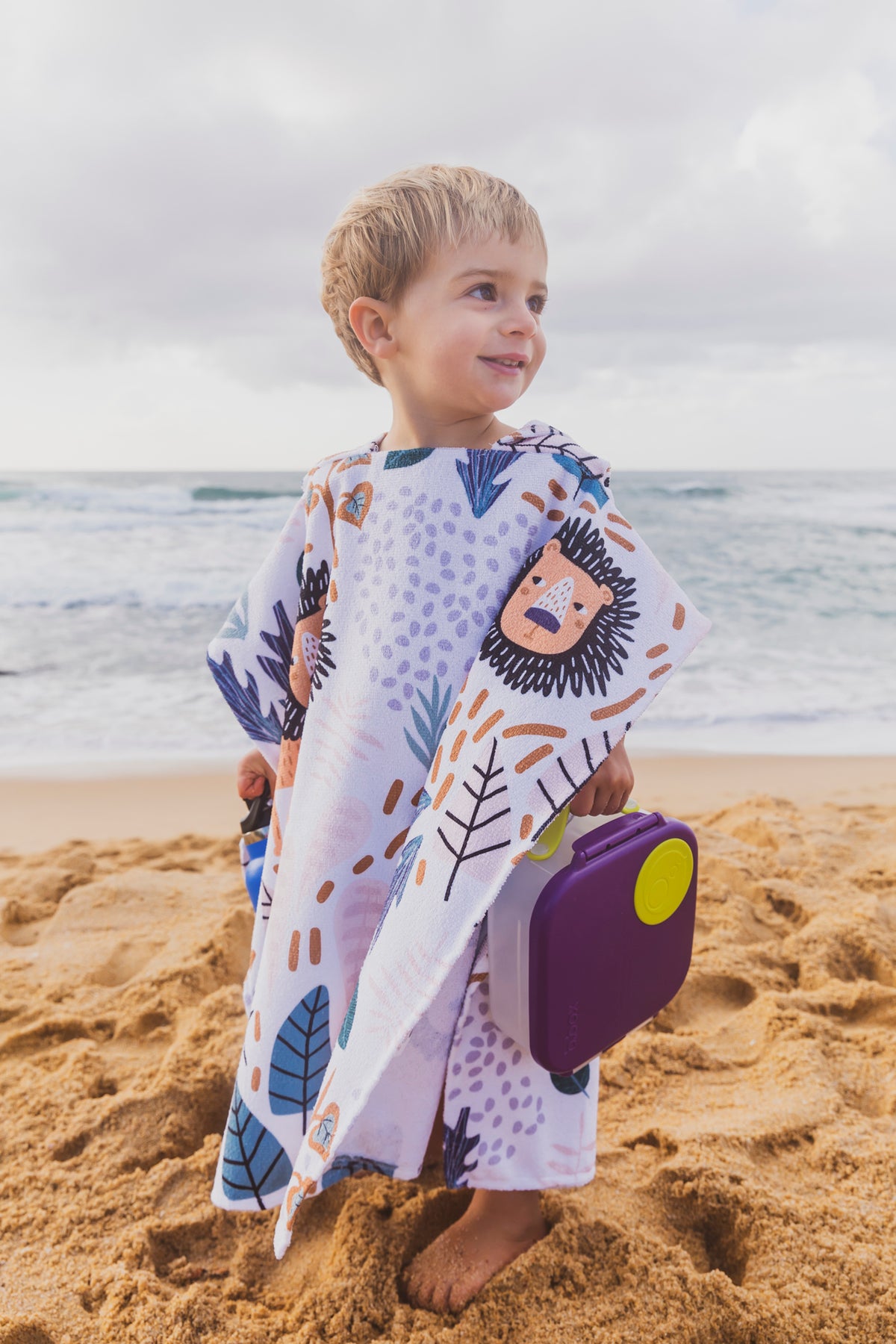 Kids Hooded Towel - Lion