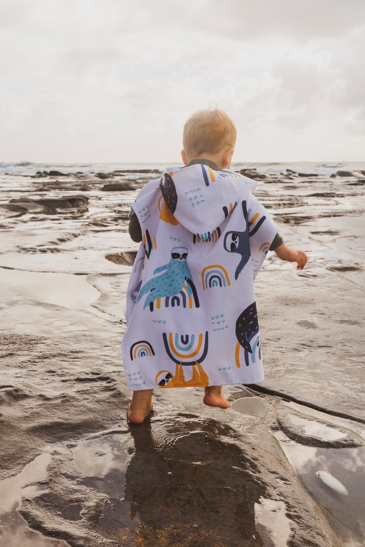 Kids Hooded Towel - Sloth