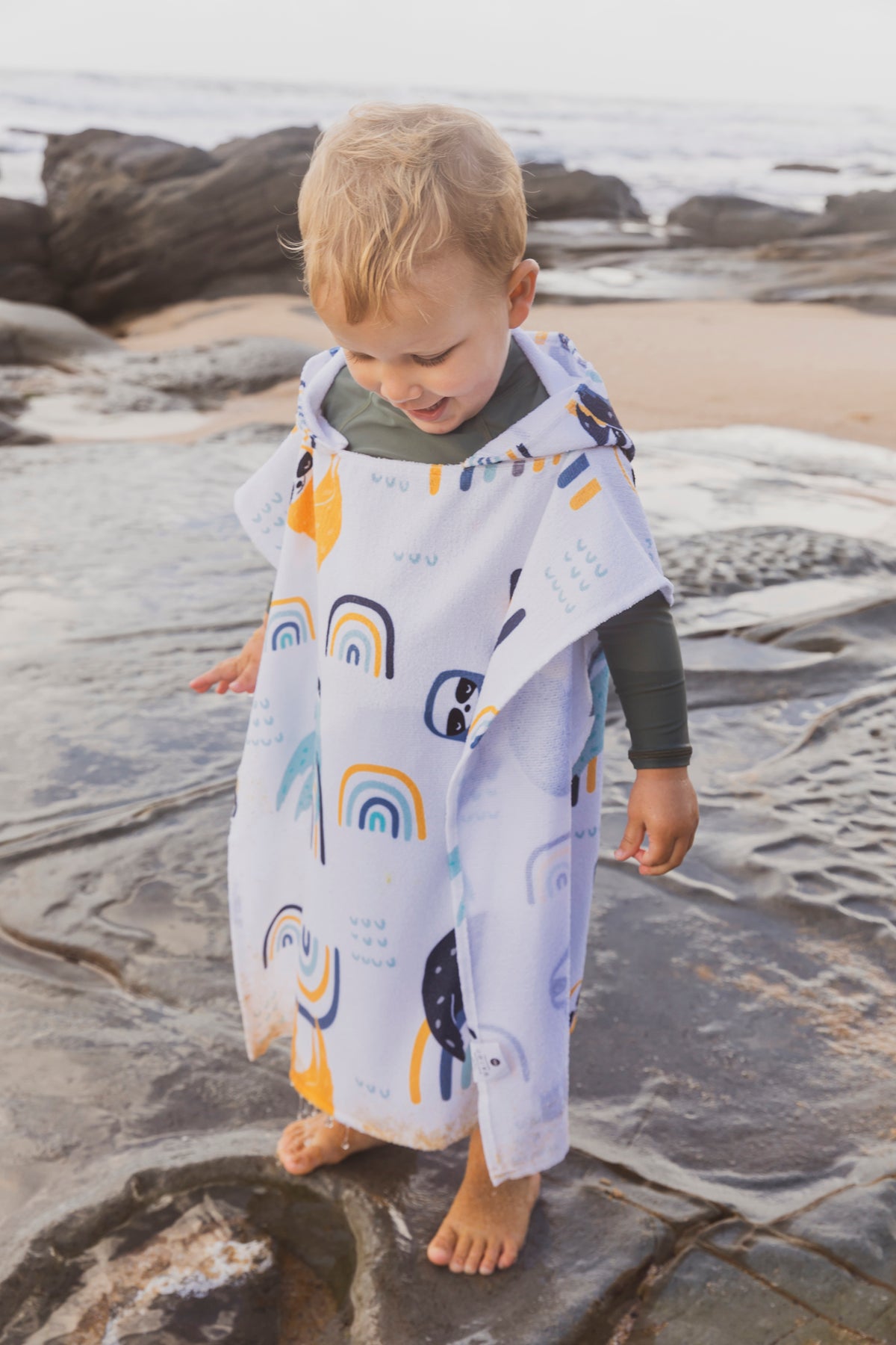 Kids Hooded Towel - Sloth