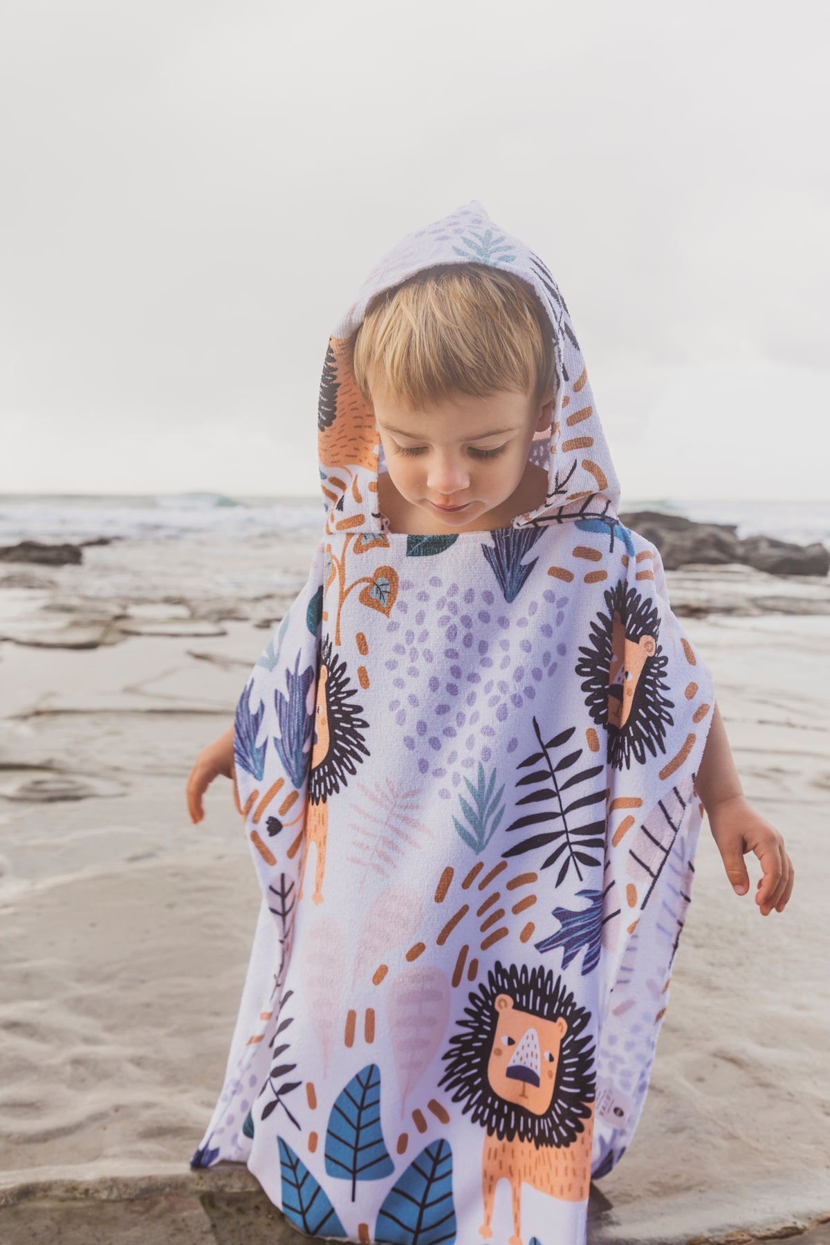 Kids Hooded Towel - Lion