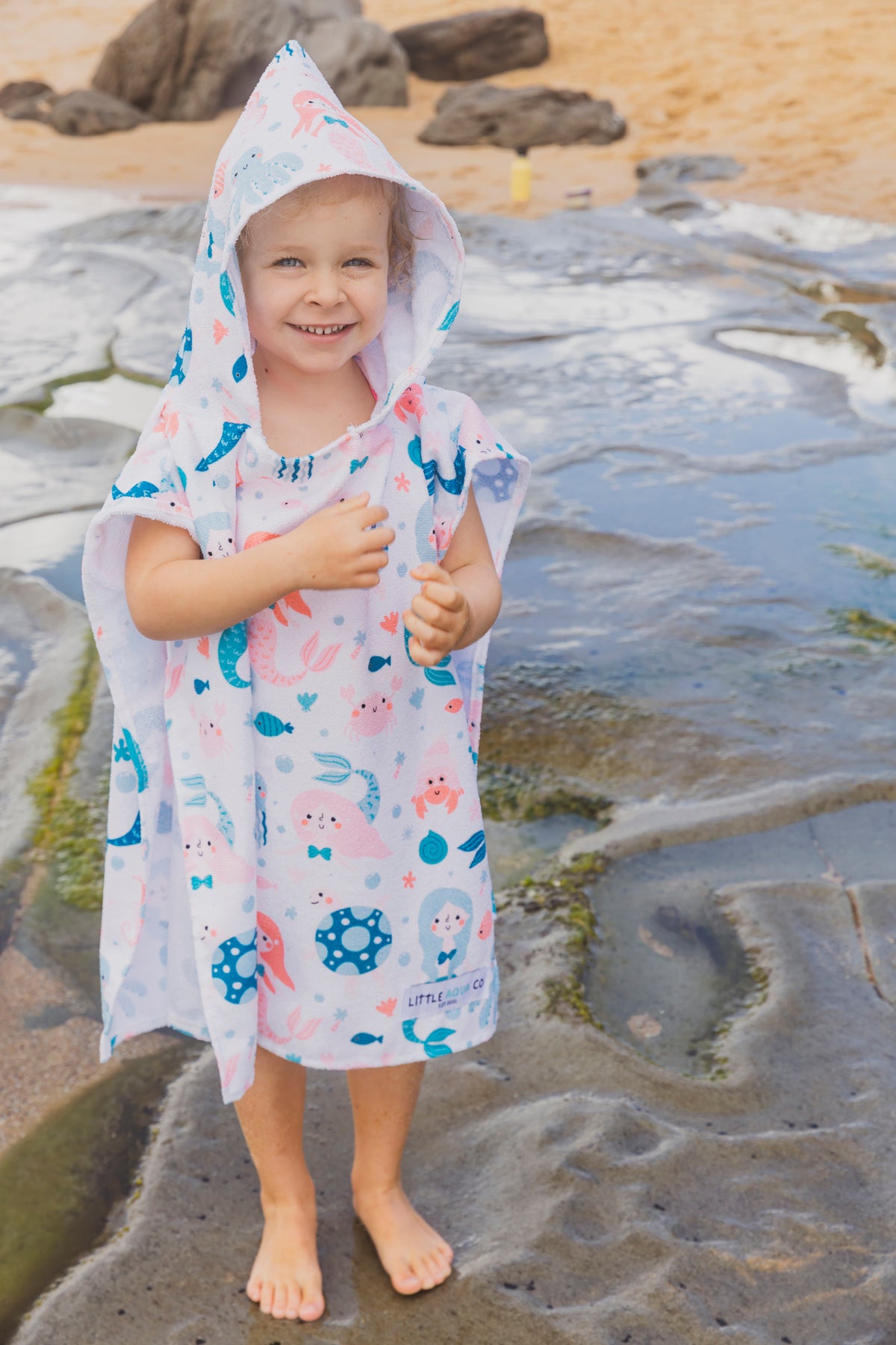 Kids Hooded Towel - Mermaid