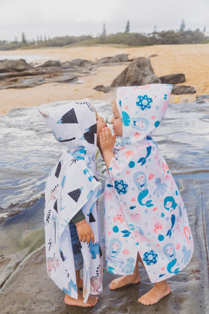 Kids Hooded Towel - Mermaid