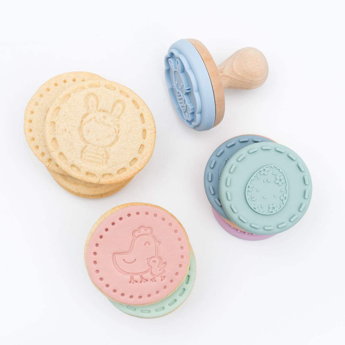 We Might Be Tiny Easter Stampies - Silicone Cookie Stamps