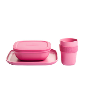 Bamboo Dinnerware set - Blush Pink