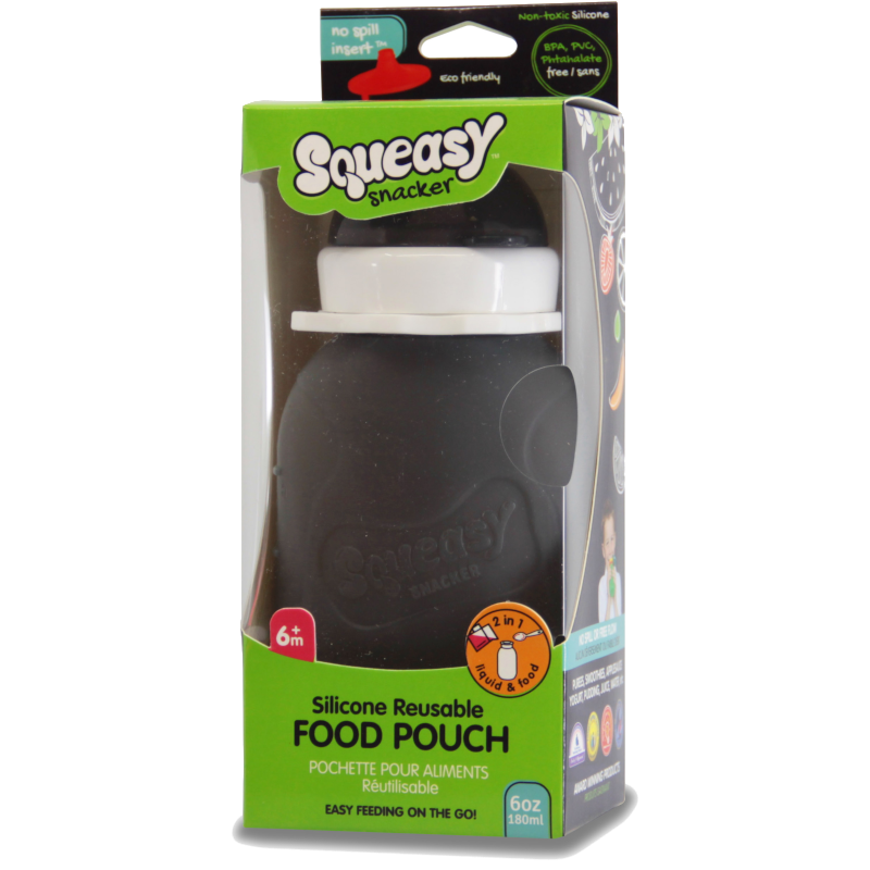 Squeasy Snacker 6oz / 180ml - GREY