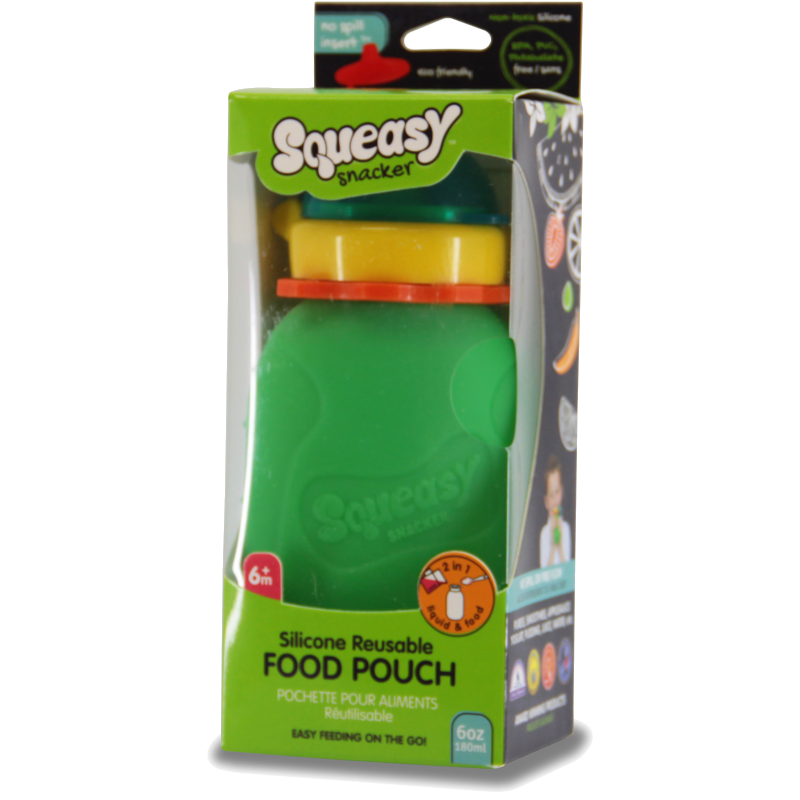 Squeasy Snacker 6oz / 180ml - GREEN