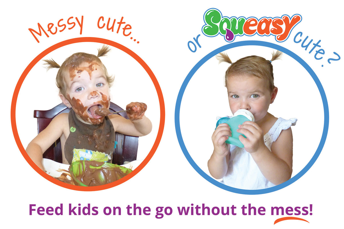 Squeasy Snacker 6oz / 180ml - PINK