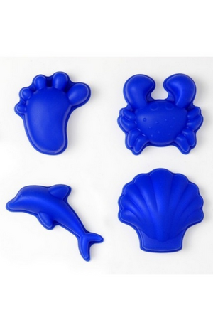SILICONE MOULD SET OF 4 NEON BLUE
