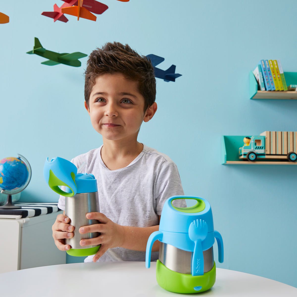 BBOX INSULATED DRINK BOTTLE 350ML DRINK BOTTLE - Blue Slate