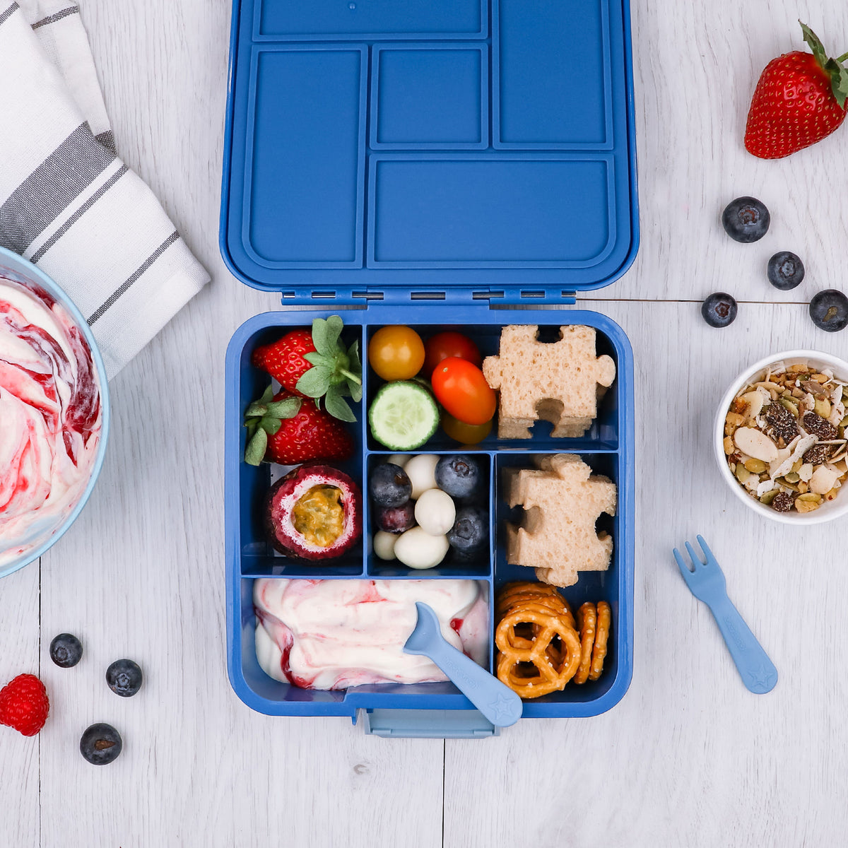 FORK AND SPOON SET - Blue