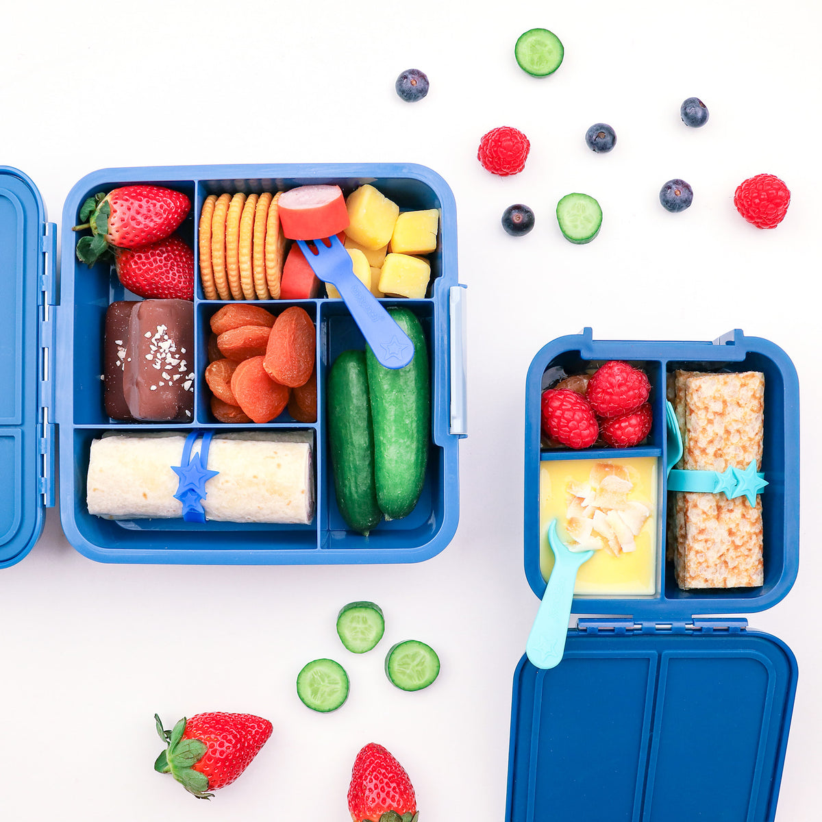 FORK AND SPOON SET - Blue