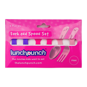 FORK AND SPOON SET - Pink